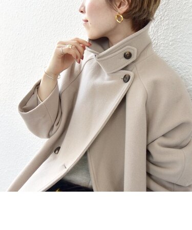 SHIPS any: PONTETORTO スタンド & ダブル カラー コート