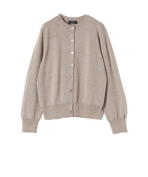 Primary NavyLabel:〈手洗い可能〉ラメ クルーネック カーディガン