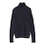 SHIPS Primary Navy Label:シルク カシミヤ タートルネック