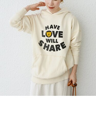 MIXTA:〈洗濯機可能〉ロゴ プリント タイガー フーディー