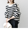 SHIPS any: AQUA カシミヤ ミックス ボートネック ニット プルオーバー