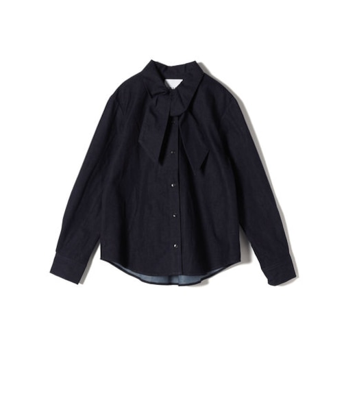 Urvin:〈洗濯機可能〉デニム ブラウス
