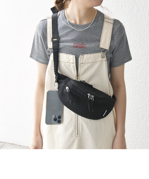 【SHIPS any別注】BYON BYON: スマホストラップ付き ウエスト ボディ バッグ 25SS◇