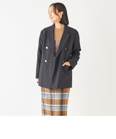 SHIPS Colors:ネイビー ダブル ボタン ジャケット