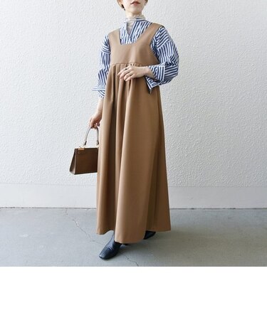 SHIPS any: ツイル チノ ジャンパースカート