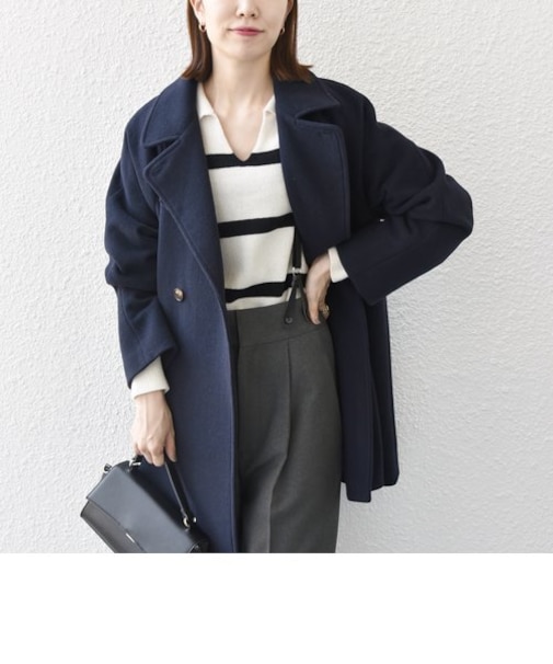 SHIPS any: PONTETORTO スタンド & ダブル カラー コート 2