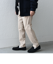 SHIPS any: 裏起毛 ウォーム ストレッチ テーパード チノ パンツ 25AW◆