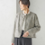 〈セレモニー対応可〉スラブ ツイード ノーカラー ジャケット（セットアップ対応）