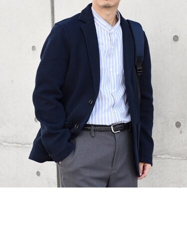 SHIPS any: 〈洗濯機可能〉TEXBRID(R) タックハニカム ニッティング ジャケット◇