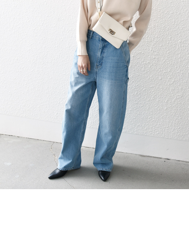 SHIPS any:〈洗濯機可能〉コクーンペインター デニムパンツ［SHIPS any DENIM］