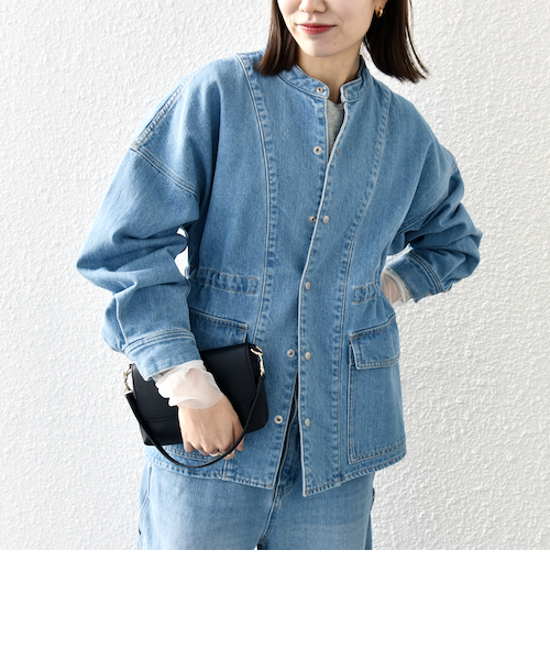 SHIPS any:〈手洗い可能〉シャンブレー Aライン フレア ショート