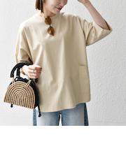 【SHIPS any別注】Champion: ドルマン キャンプポケット Tシャツ 25SS◇