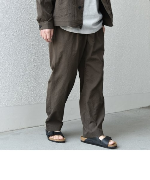SHIPS any: 〈撥水・軽量・ストレッチ〉SOLOTEX(R) シアサッカー セミワイド イージーパンツ (セットアップ対応)◇