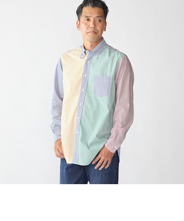 Southwick Gate Label: ボタンダウン ブロード ストライプ シャツ