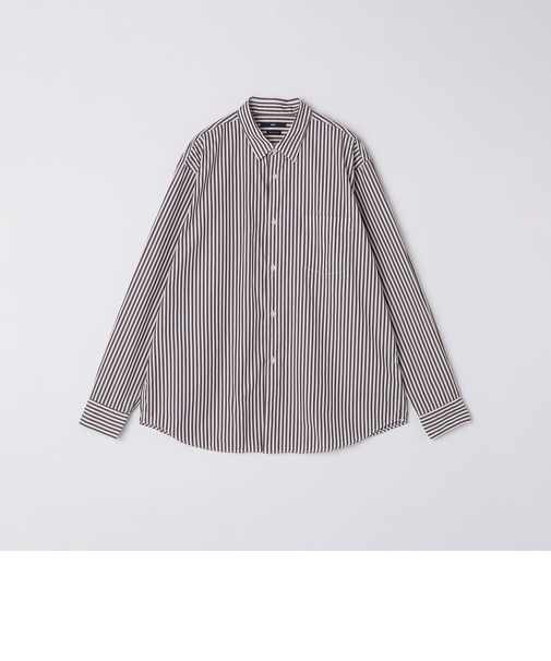 SHIPS: レギュラーカラー ベーシック ロングスリーブ シャツ 〈ストライプ/ギンガムチェック〉