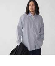 SHIPS: レギュラーカラー ベーシック ロングスリーブ シャツ 〈ストライプ/ギンガムチェック〉