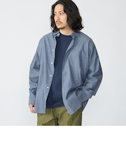 SHIPS: レギュラーカラー ベーシック ロングスリーブ シャツ 〈ストライプ/ギンガムチェック〉