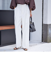 〈手洗い可能 〉ドライオックス フロント タック ストレート パンツ 25SS