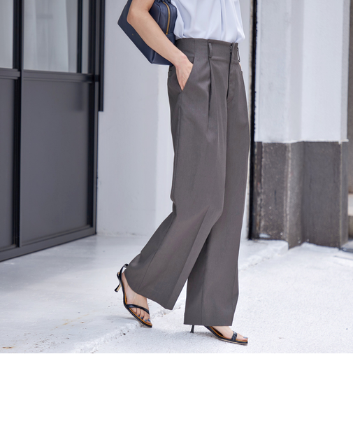 〈手洗い可能 〉ドライオックス フロント タック ストレート パンツ 25SS