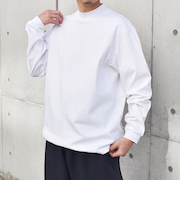 SHIPS any: スムースコットン モックネック Tシャツ (ロンT)◇
