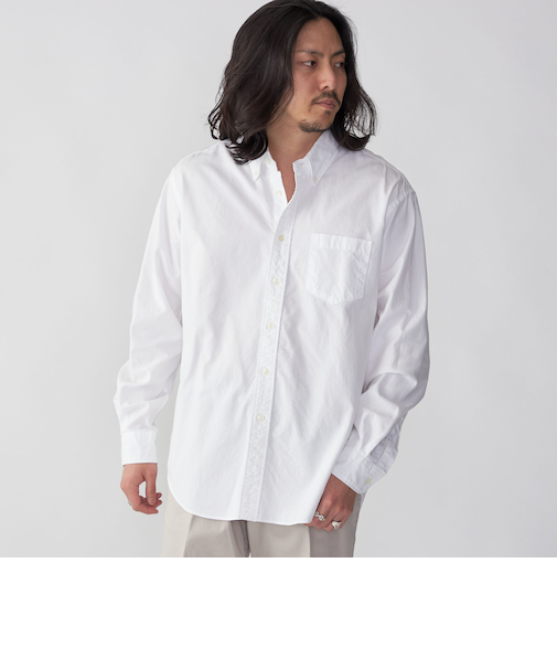 SHIPS: スーピマ コットン ボタンダウン オックスフォード ロングスリーブ シャツ