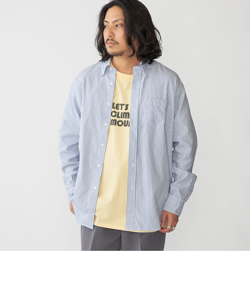 SHIPS: スーピマ コットン ボタンダウン オックスフォード ロングスリーブ シャツ