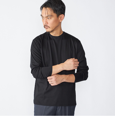 SHIPS: I Cotoni di Albini クルーネック ロングスリーブ Tシャツ