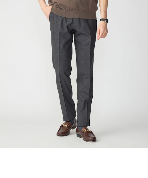 SHIPS: 〈手洗い可能〉ラスティック ウォッシャブル ストレッチ パンツ(無地)