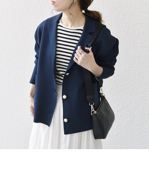 SHIPS any: オックス シングル テーラード ブレザー ジャケット［NAVY