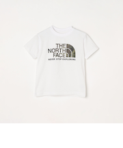 THE NORTH FACE: カモフラージュ ロゴ 半袖 Tシャツ<KIDS>