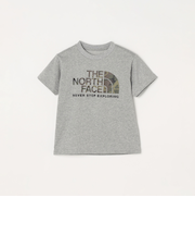 THE NORTH FACE: カモフラージュ ロゴ 半袖 Tシャツ<KIDS>