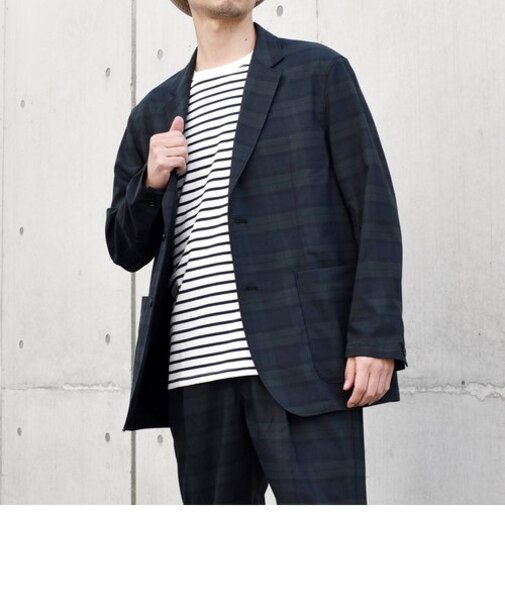 SHIPS any: 〈接触冷感・ストレッチ・遮熱等〉ハイブリッドリネン リラックス ジャケット (セットアップ対応)◇