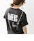 La Hutte:〈洗濯機可能〉デザイン ロゴ  プリント TEE