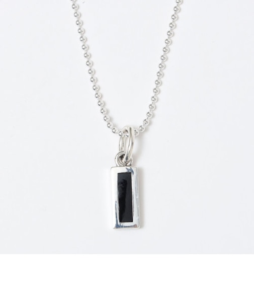 XOLO: RECTANGLE WITH ONYX NECK ネックレス