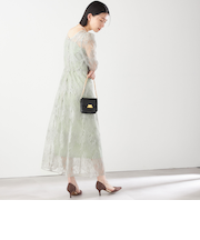 kaene:スパンコール 刺繍 ワンピース（セレモニー対応可）