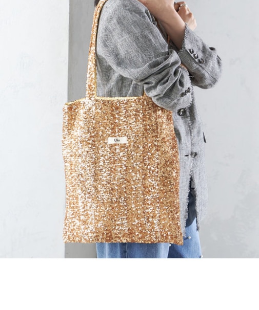 【SHIPS別注】Uhr:スパンコール トート バッグ