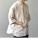 SHIPS any: ピュアリネン バンド スキッパー ハーフスリーブ プルオーバー シャツ 25SS◇