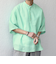 SHIPS any: ピュアリネン バンド スキッパー ハーフスリーブ プルオーバー シャツ 25SS◇