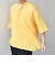 SHIPS any: ピュアリネン バンド スキッパー ハーフスリーブ プルオーバー シャツ 25SS◇