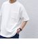 【WEB限定】SHIPS any: ジャカード フェイクレイヤード ポケット Tシャツ◇