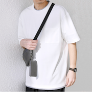 【WEB限定】SHIPS any: ジャカード フェイクレイヤード ポケット Tシャツ◇