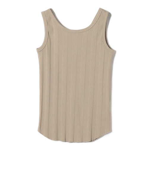 SHIPS Colors:ランダムテレコ 2WAY タンクトップ◇