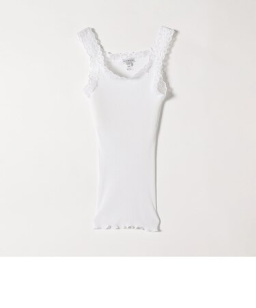 BASIC COTTON:〈洗濯機可能〉レースキャミソール 25SS