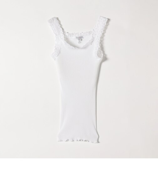BASIC COTTON:〈洗濯機可能〉レースキャミソール 25SS