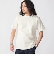 SHIPS: フェイクレイヤード ピケ クルーネック Tシャツ