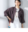 〈手洗い可能〉シルク混 シアー 羽織 シャツ