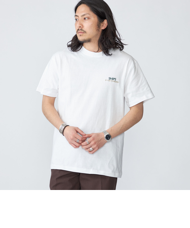 【WEB限定】SHIPS: STYLISH STANDARD ロゴ 刺繍 Tシャツ