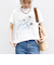 【WEB限定】〈手洗い可能〉フラワー 箔 プリント ロゴ TEE