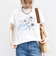 【WEB限定】〈手洗い可能〉フラワー 箔 プリント ロゴ TEE