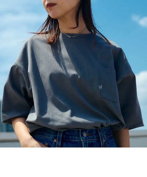 【WEB限定】SHIPS:〈汗染み防止加工〉ワンポイントロゴ ビッグシルエットヘビーウェイトTシャツ